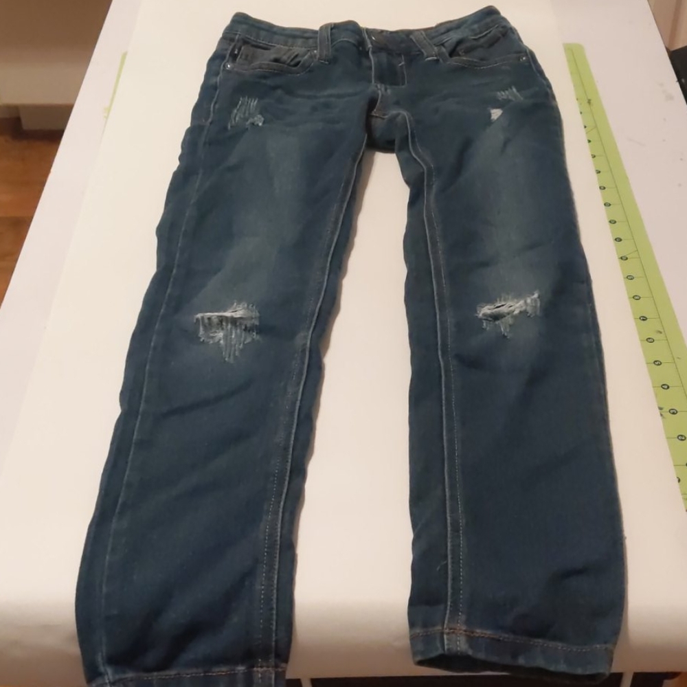 Little girls ripped skinny jeans
